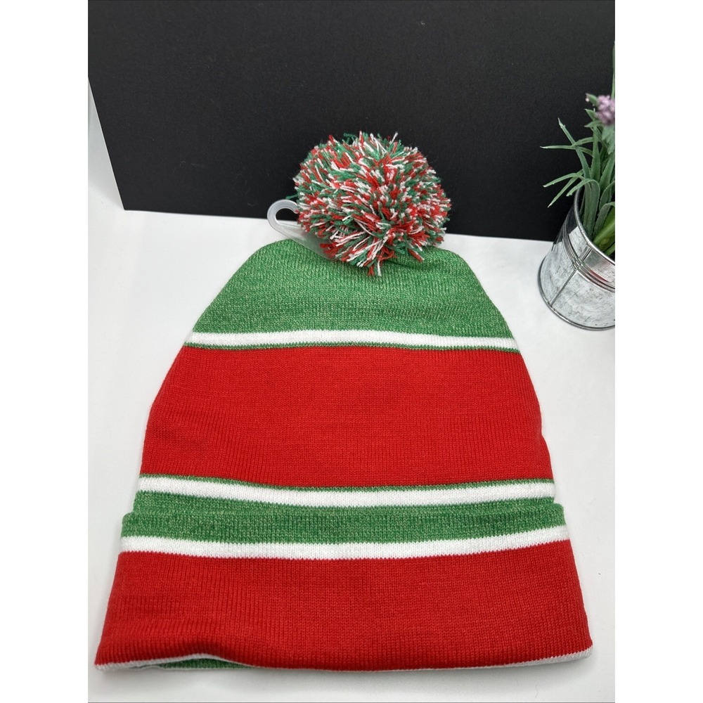 NWT Bioworld Elf Movie Son‎ of A Nutcracker OS Hat Beanie Glove Set Pom Pom - Picture 6 of 6